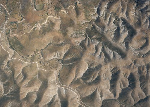 Archive record 869c: el-Azarije, Jericho road, Khan Hatrur, Khan el-Meschrab, Deir el-Kelt, Jebel Karantal, etc.: Jericho road in the Wadi er-Rummane, Nebi Musa road south of Khan el-Meschrab