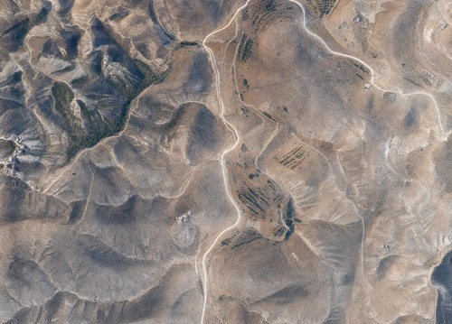 Archive record 869d: el-Azarije, Jericho road, Khan Hatrur, Khan el-Meschrab, Deir el-Kelt, Jebel Karantal, etc.: Jericho road in the Wadi er-Rummane, Nebi Musa road south of Khan el-Meschrab
