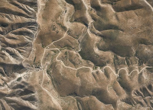 Archive record 872e: el-Azarije, Jericho road, Khan Hatrur, Khan el-Meschrab, Deir el-Kelt, Jebel Karantal, etc.: Khan el-Meschrab and northeastern surroundings to the Wadi el-Kelt, like no. 871 with western continuation