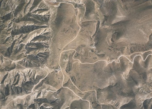 Archive record 872f: el-Azarije, Jericho road, Khan Hatrur, Khan el-Meschrab, Deir el-Kelt, Jebel Karantal, etc.: Khan el-Meschrab and northeastern surroundings to the Wadi el-Kelt, like no. 871 with western continuation