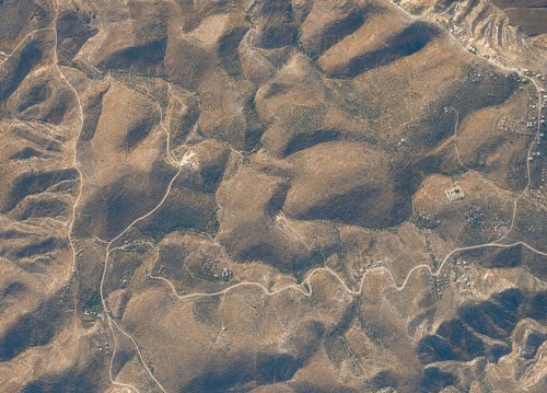 Archive record 872h: el-Azarije, Jericho road, Khan Hatrur, Khan el-Meschrab, Deir el-Kelt, Jebel Karantal, etc.: Khan el-Meschrab and northeastern surroundings to the Wadi el-Kelt, like no. 871 with western continuation