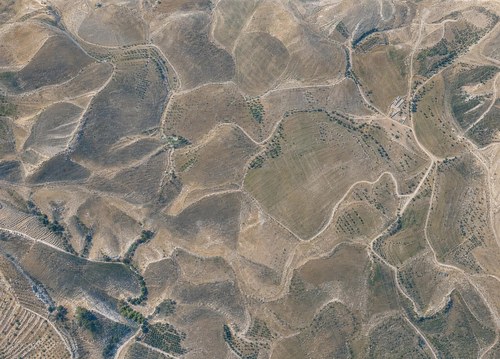 Archive record 872i: el-Azarije, Jericho road, Khan Hatrur, Khan el-Meschrab, Deir el-Kelt, Jebel Karantal, etc.: Khan el-Meschrab and northeastern surroundings to the Wadi el-Kelt, like no. 871 with western continuation