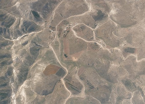 Archive record 872k: el-Azarije, Jericho road, Khan Hatrur, Khan el-Meschrab, Deir el-Kelt, Jebel Karantal, etc.: Khan el-Meschrab and northeastern surroundings to the Wadi el-Kelt, like no. 871 with western continuation