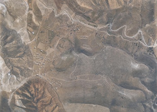 Archive record 873: el-Azarije, Jericho road, Khan Hatrur, Khan el-Meschrab, Deir el-Kelt, Jebel Karantal, etc.: southeast of (not northeast of) Khan el-Meschrab, Nebi Musa road