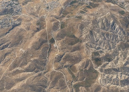 Archive record 883: el-Azarije, Jericho road, Khan Hatrur, Khan el-Meschrab, Deir el-Kelt, Jebel Karantal, etc.: east of Khan el-Meschrab, eastern continuation of no. 882, Jericho road to over the ruin Bet Dschabr et-Tahtani hinaus