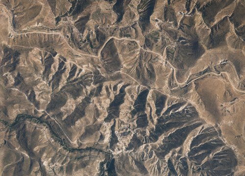 Archive record 896: el-Azarije, Jericho road, Khan Hatrur, Khan el-Meschrab, Deir el-Kelt, Jebel Karantal, etc.: southwest of Deir bezwischen Wadi el-Kelt (eastern continuation of no. 871); old Jericho- road of Khan el-Meschrab 3 km weiter toward the east, similar to no. 894 with northwest of continuation to Wadi el-Kelt