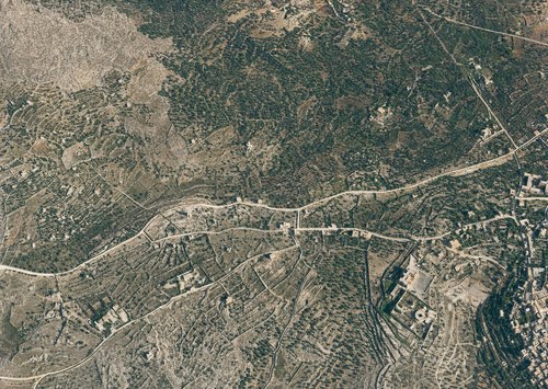 Archive record 925: Southwest of Bethlehem: Hebron road along Wadi Dehescha (Wadi Dschirjis), 2 km, new water conduit west of the road, southwestern continuation of no. 915