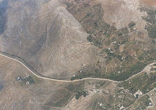 Archive record 926: Southwest of Bethlehem: Hebron road to Solomon's Pools, new water conduit west (not east) of the road, southwestern continuation of no. 924