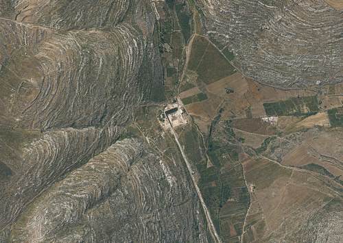 Archive record 952: Birket el-Arrub and immediate surroundings southwest of Bet Feddschar with the various springs and wells