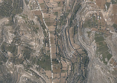 Archive record 959: North of Hebron: road from Jebel el-Batrak to En Cher-ed-Din; east of the road, Jebel and En Nimra; west, Jebel el-Muhauwir
