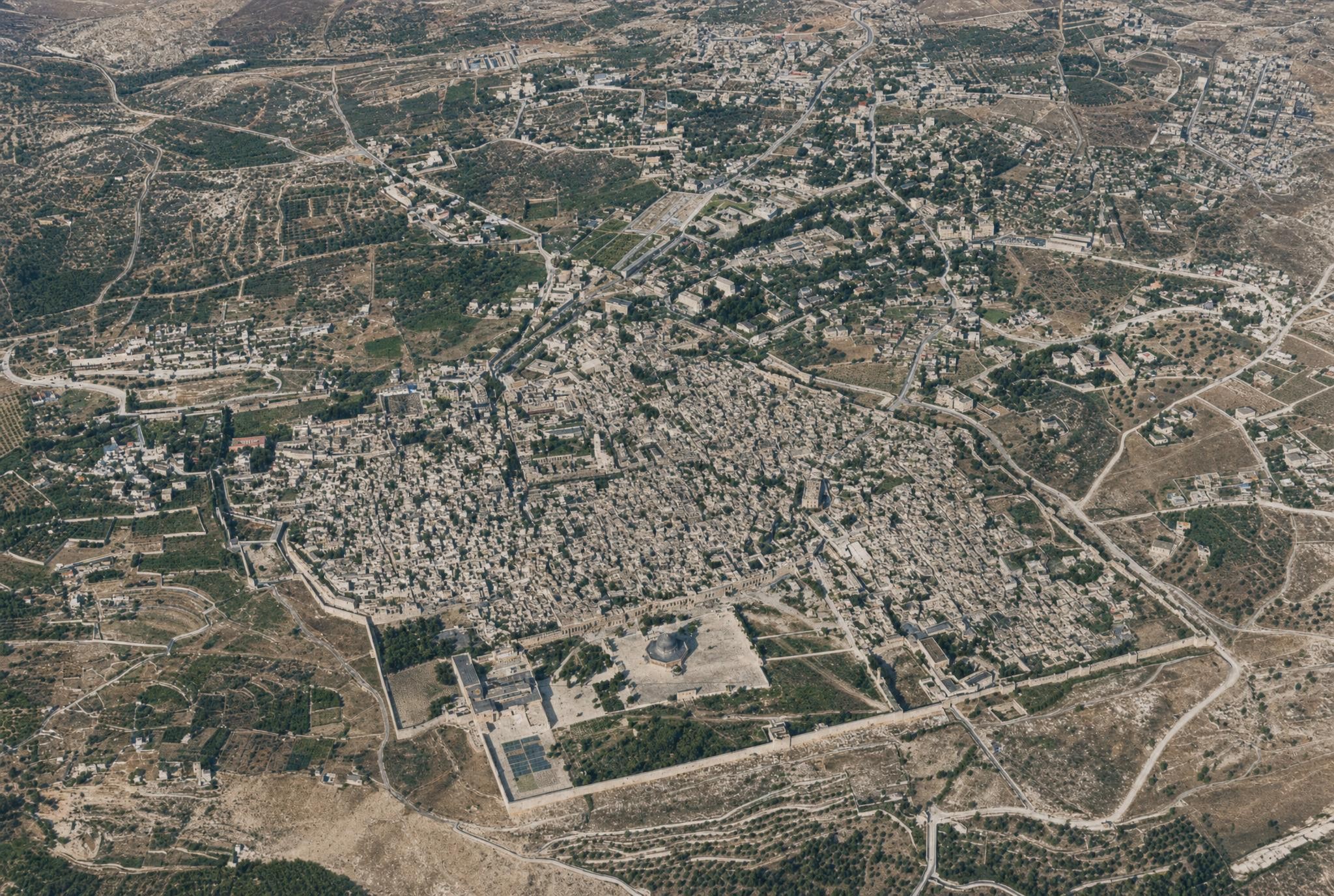 Jerusalem and its suburbs. View toward the east-southeast.