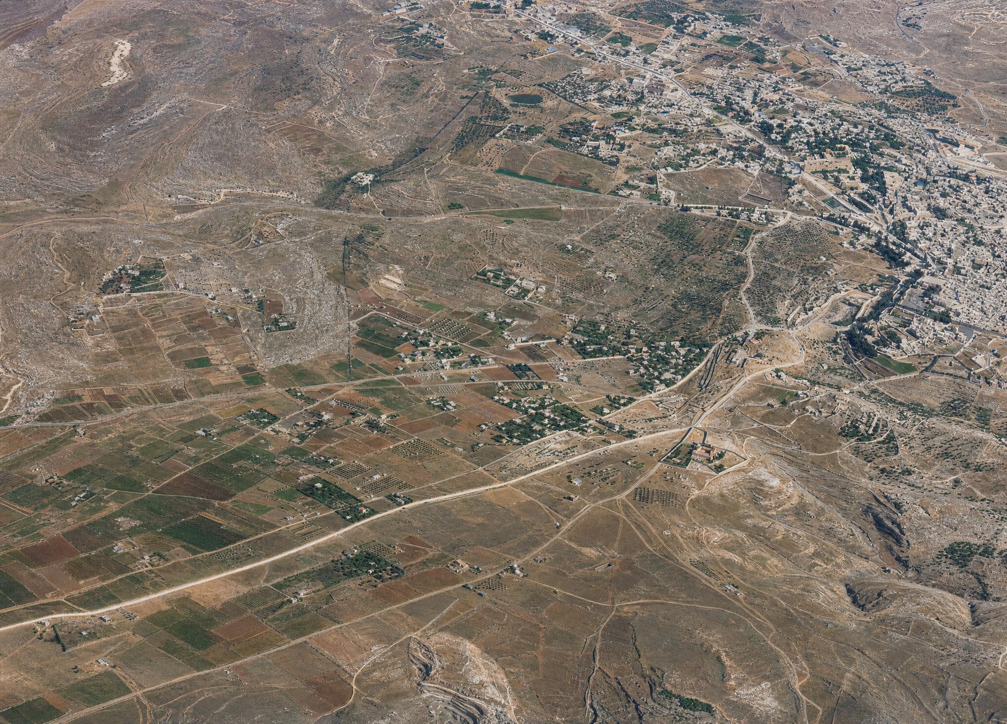 Jerusalem's southern surroundings. View toward the southeast.