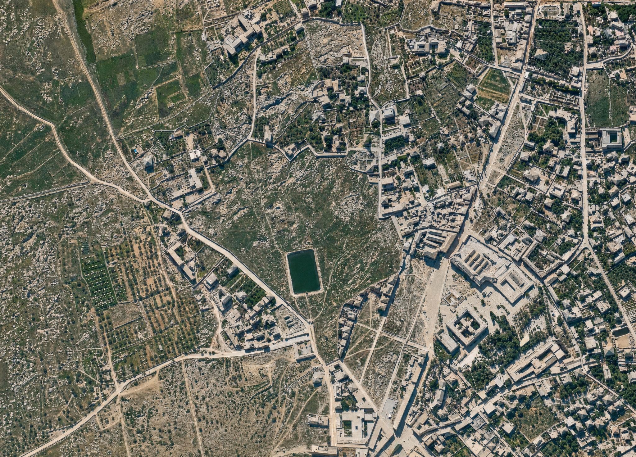 Jerusalem's inner western suburb. View toward the east.