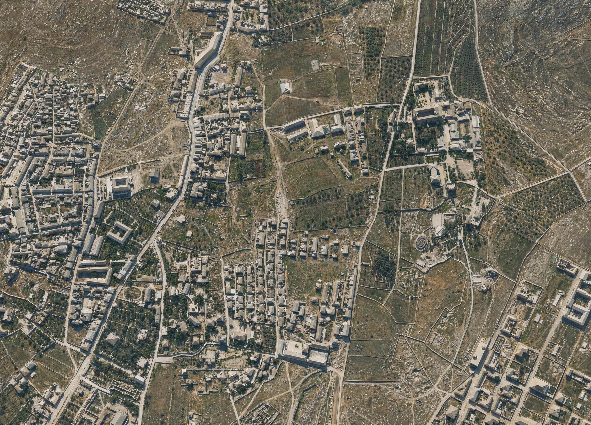 Jerusalem's outer western suburb. View toward the southeast.