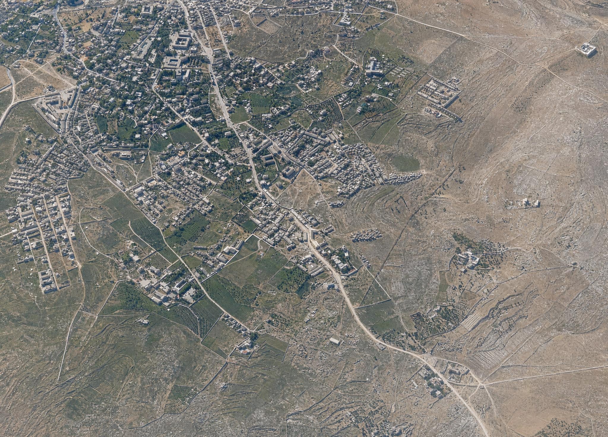 The entire western suburb of Jerusalem. View toward the northwest.