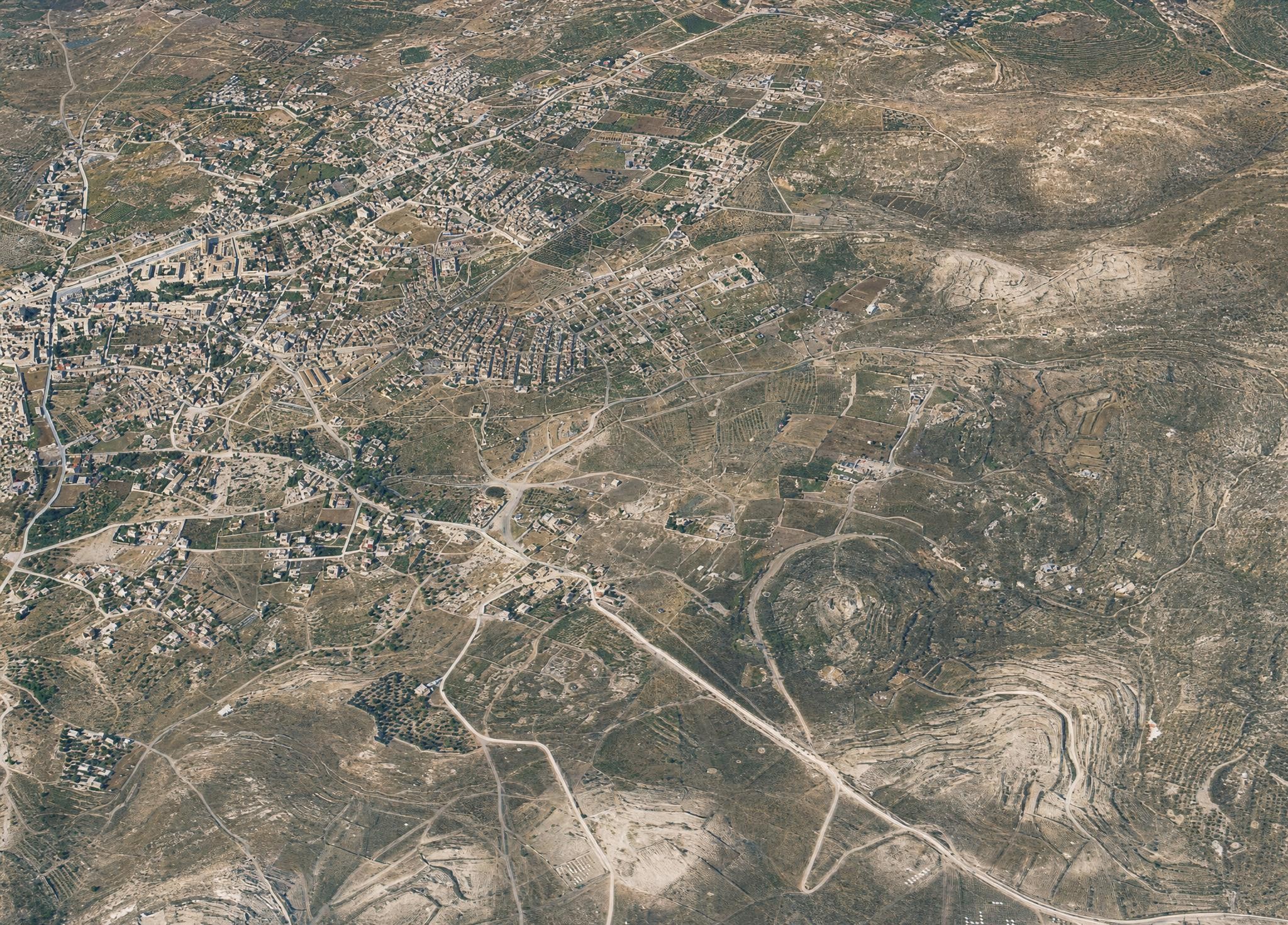 North and northwest of Jerusalem. View toward the northeast.