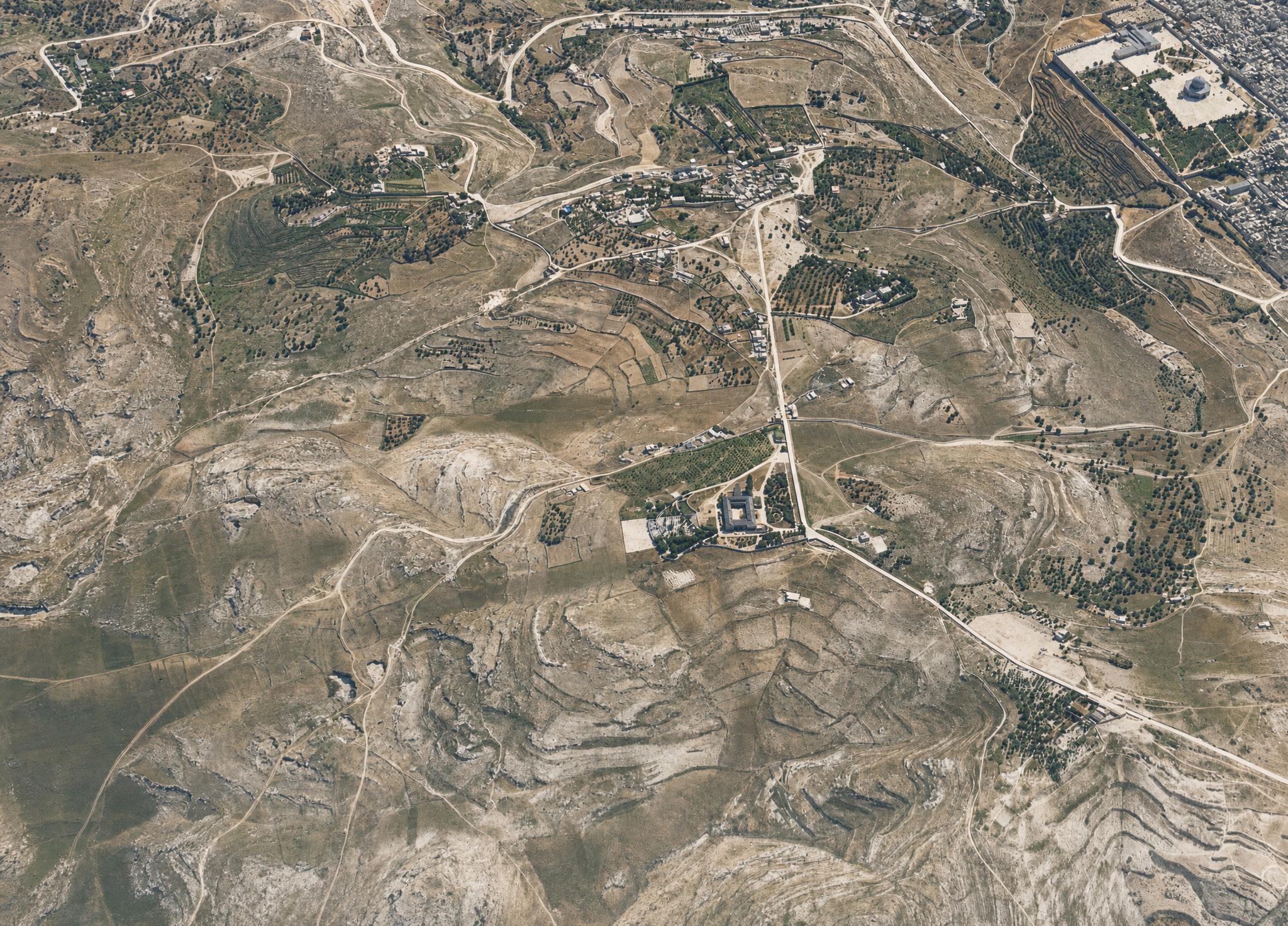 The Mount of Olives range. View toward the north.