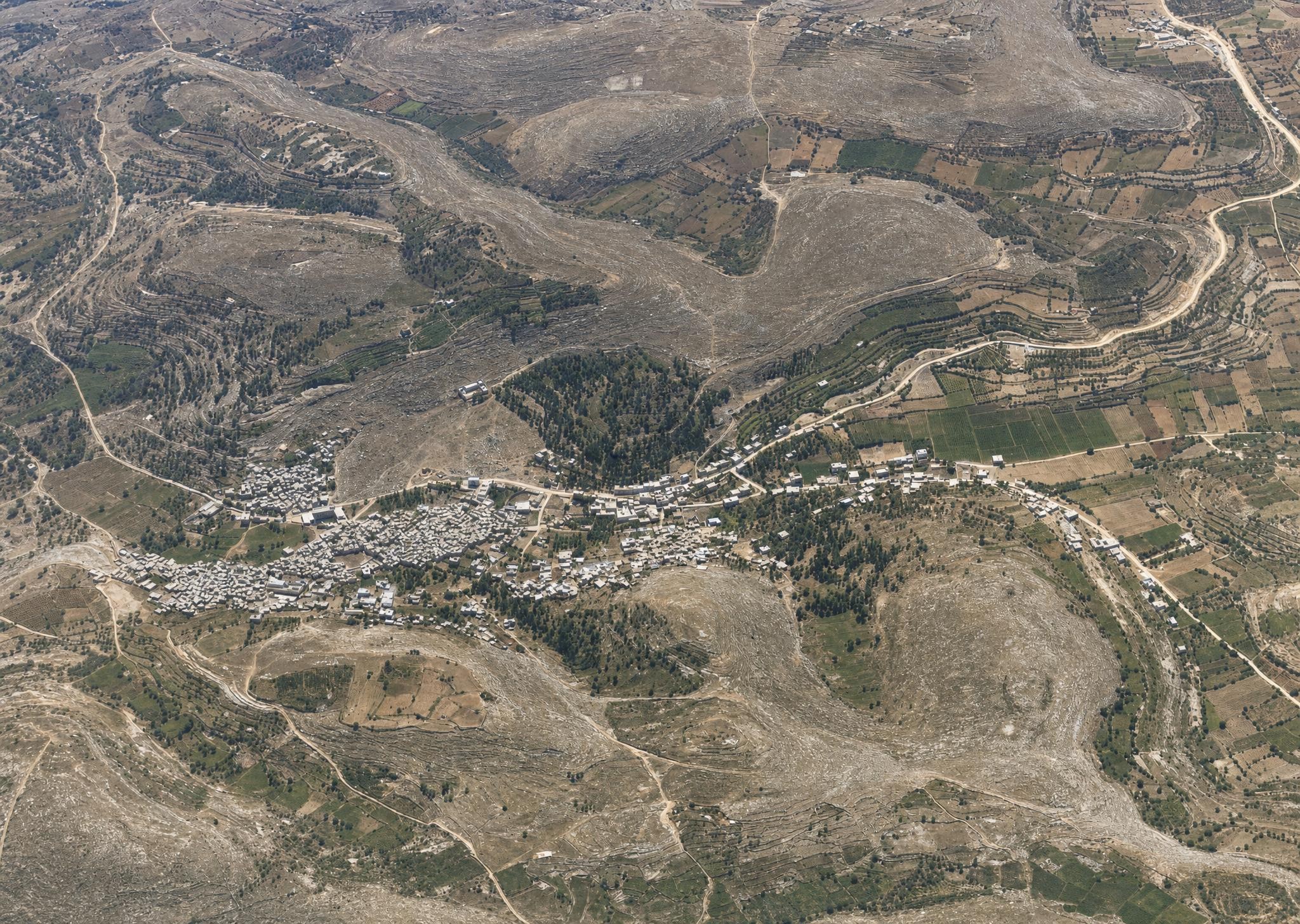 Hebron and its immediate surroundings. View toward the northeast.