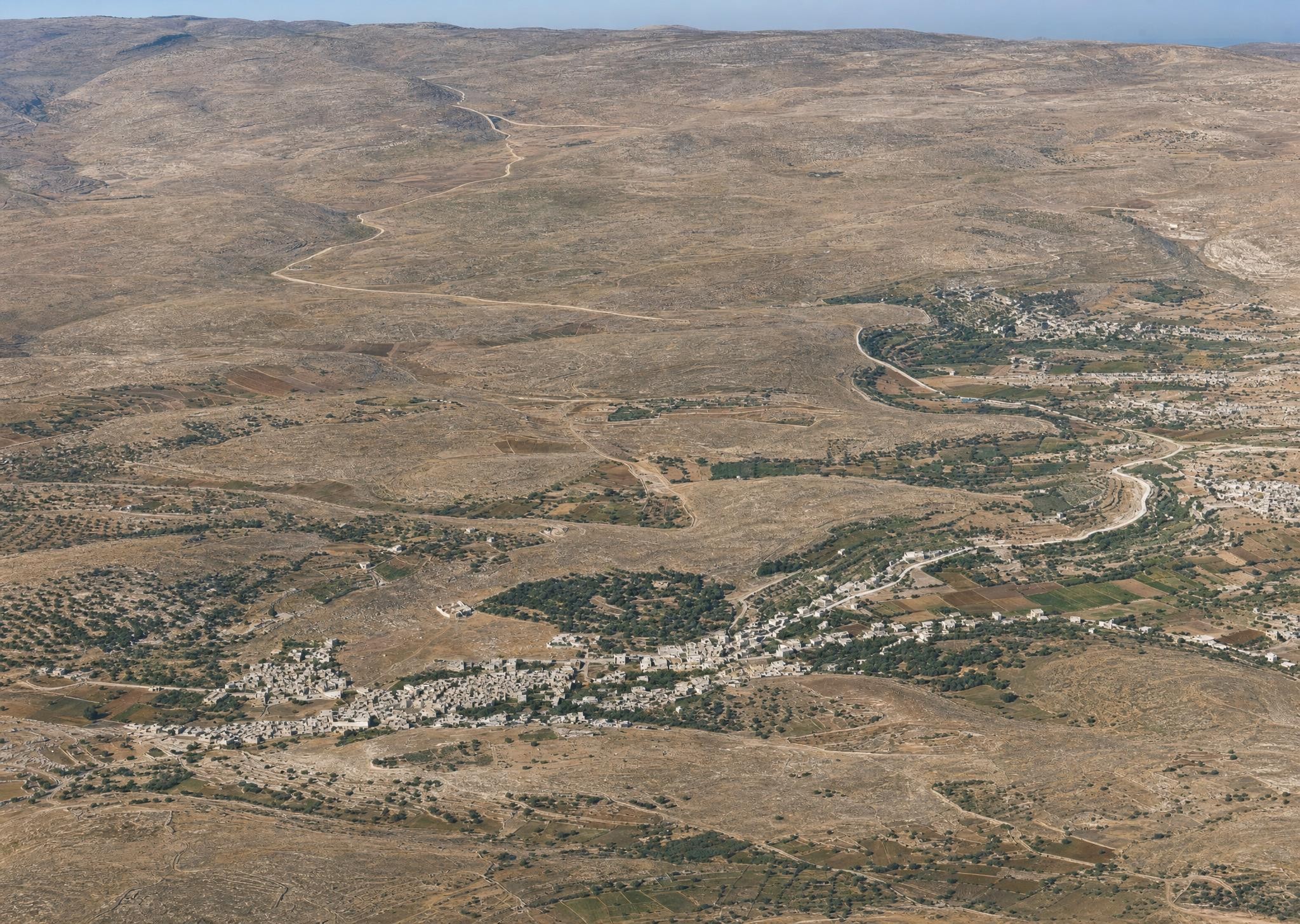 Hebron and the southern Judean hill country. View toward the northeast.