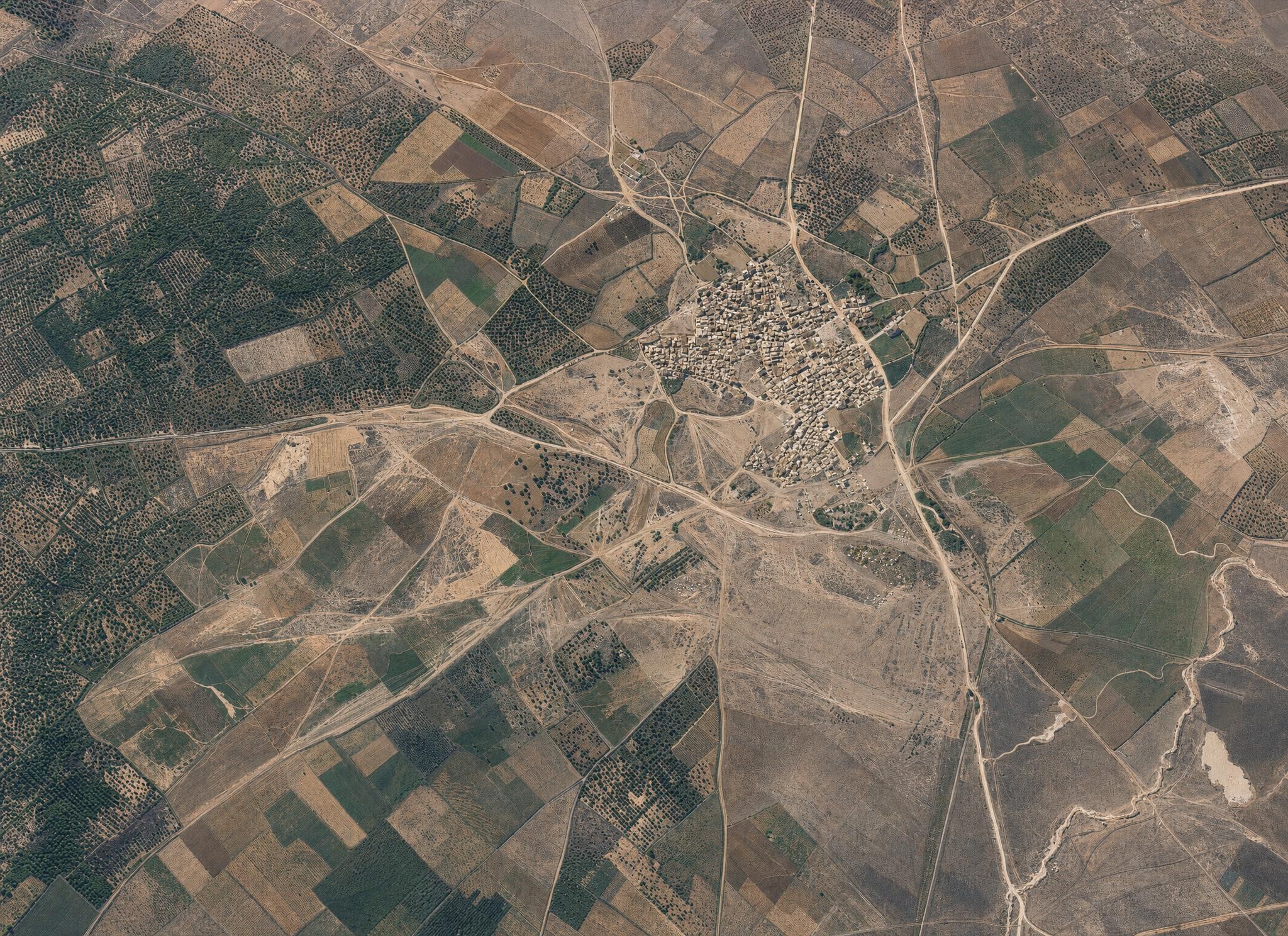 A city in the coastal plain (er-Ramle). View toward the southeast.