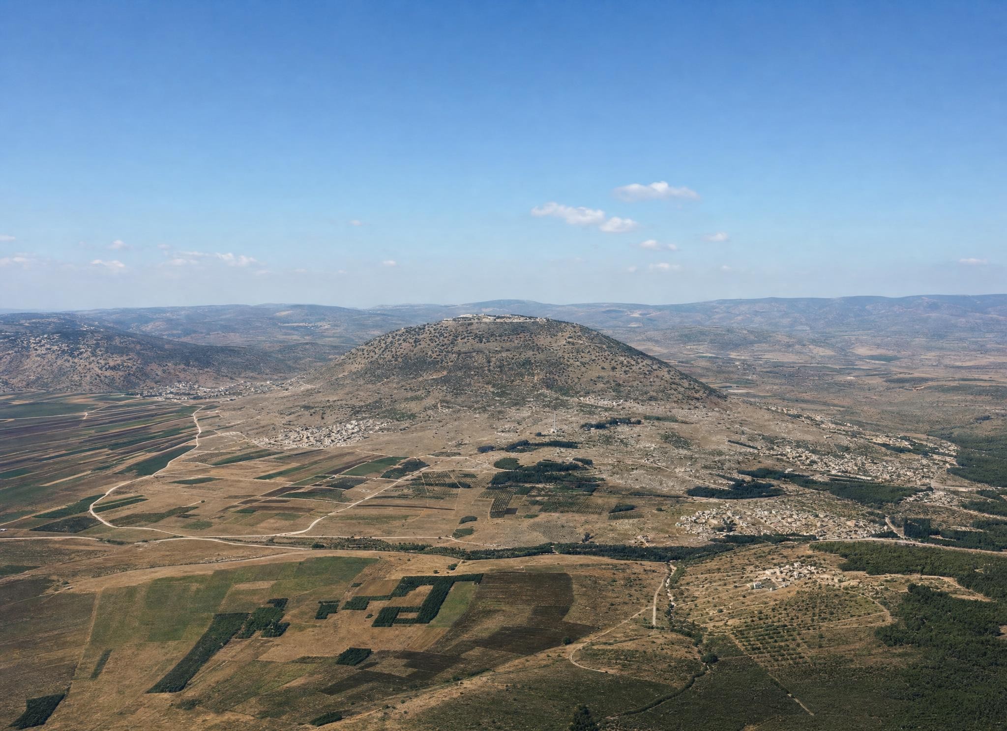 Tabor and eastern Galilee. View toward the southwest.