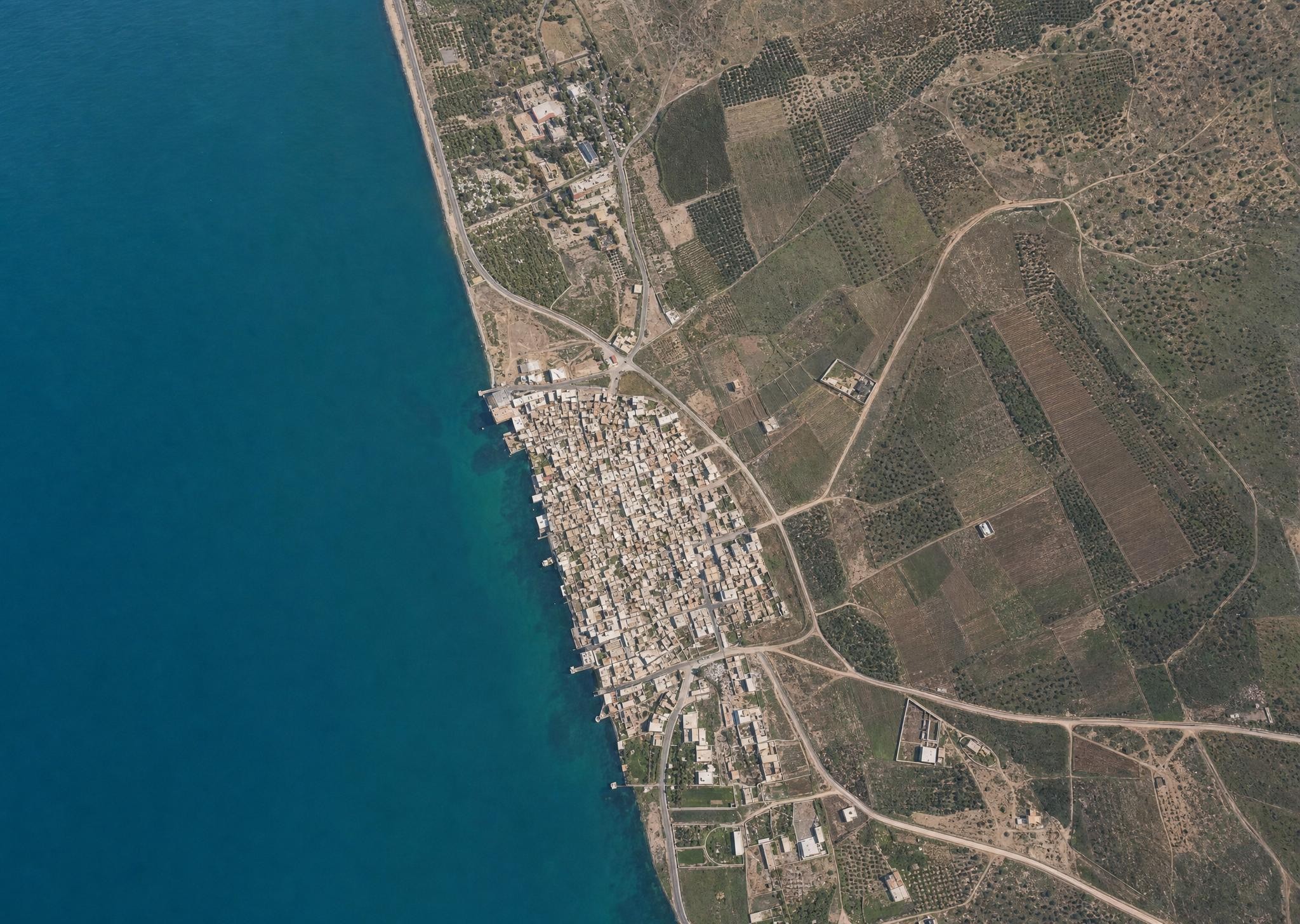 Tiberias from above. View toward the north.