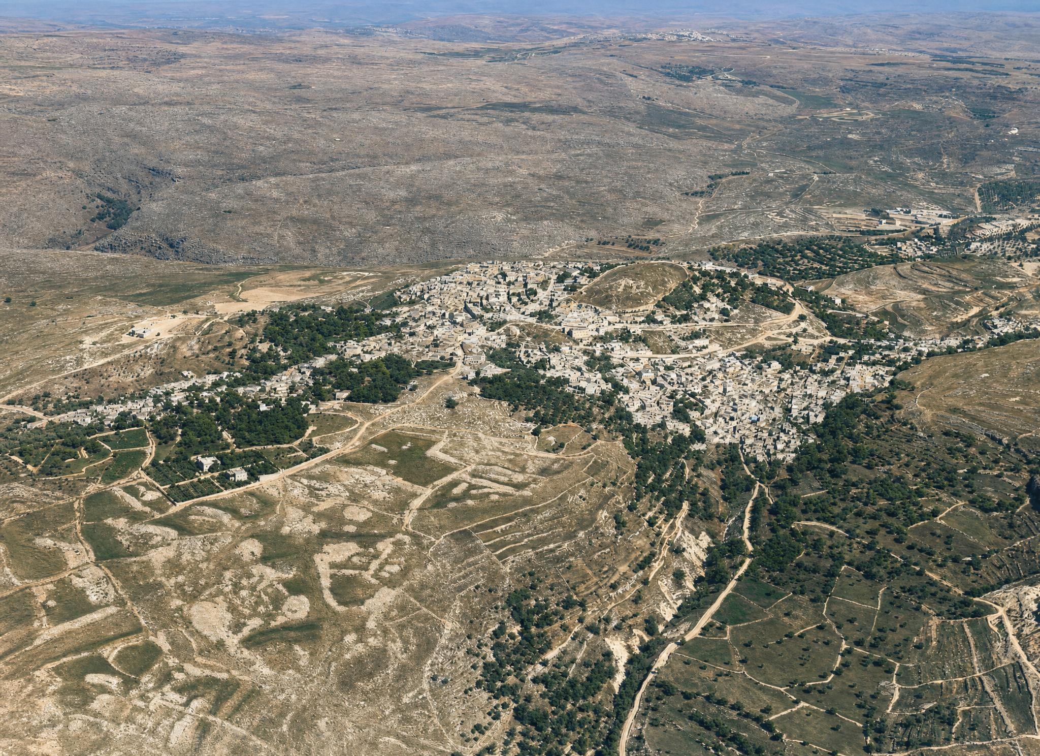 Safed in Upper Galilee. View toward the south-southeast.