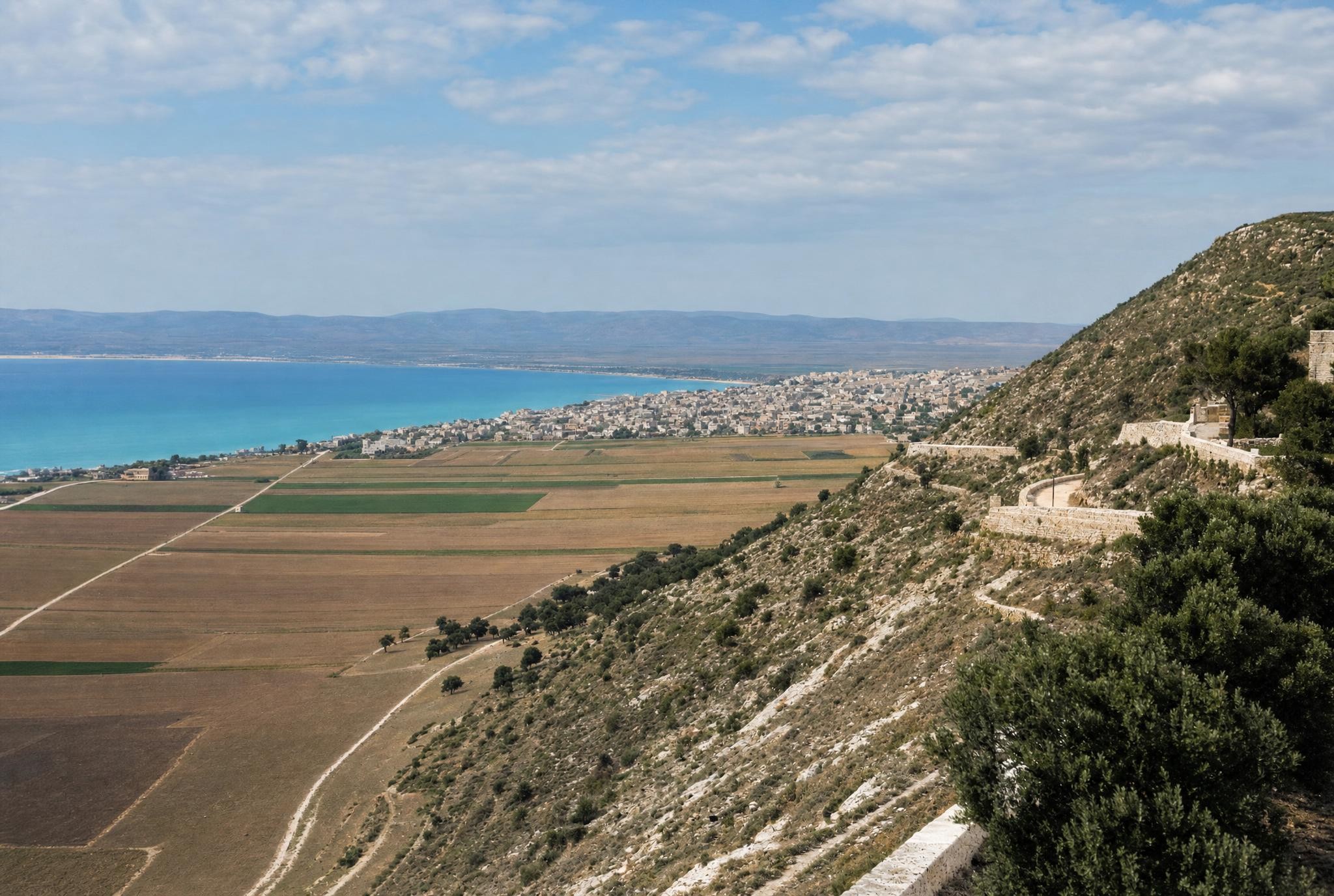 Haifa and its bay from Carmel in the west.