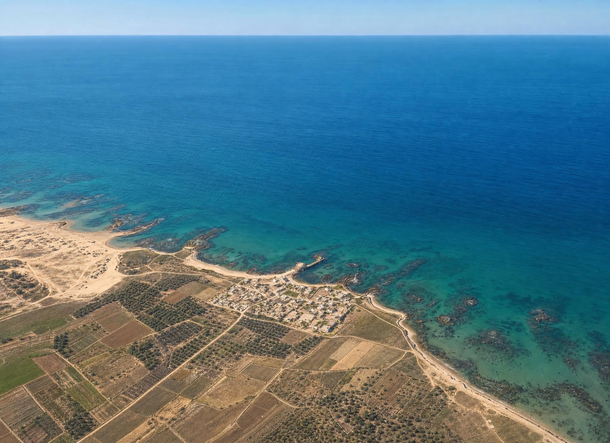 Caesarea and the dunes. View toward the northeast.