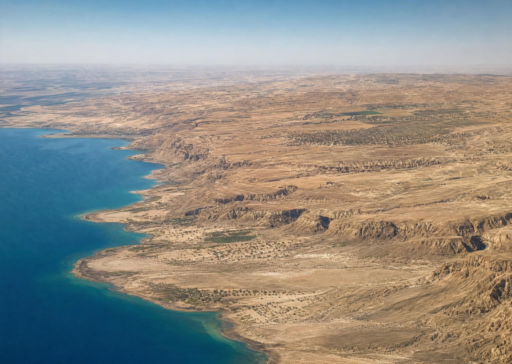 Southern western shore of the Dead Sea. View toward the north-northeast.