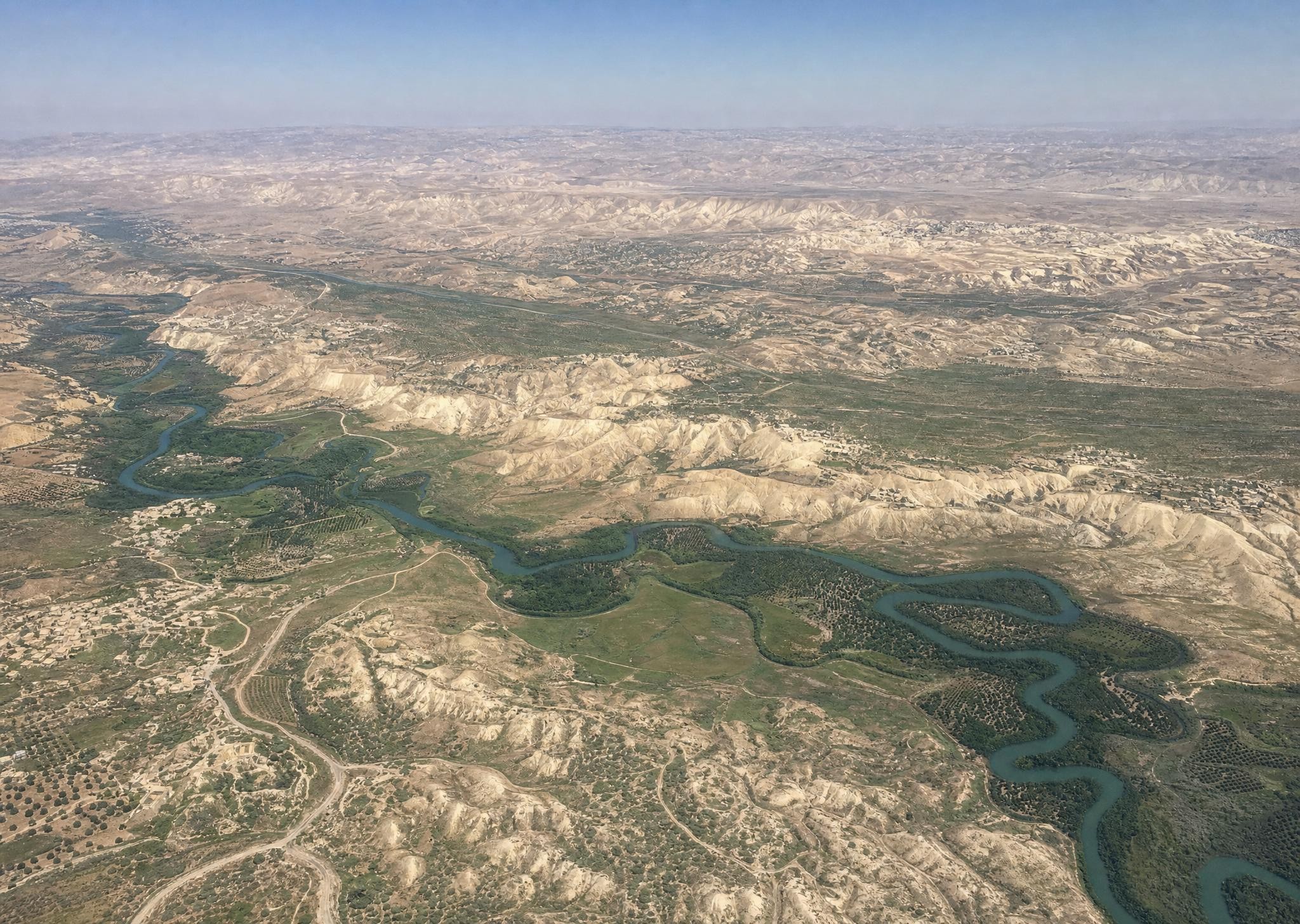 The Jordan and Wadi el-Mellaha. Aerial oblique. View toward the east-northeast.