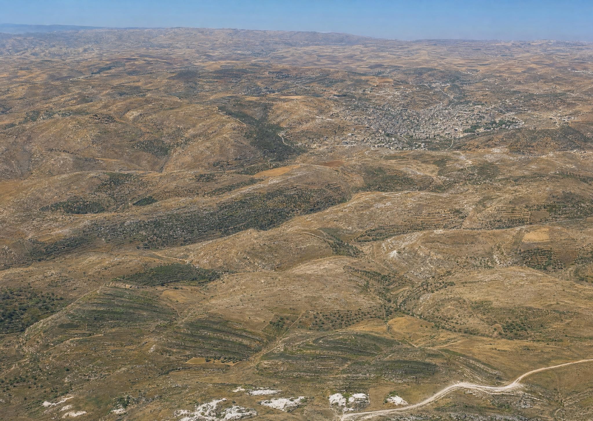The mountains of Gilead and es-Salt. View toward the northeast.