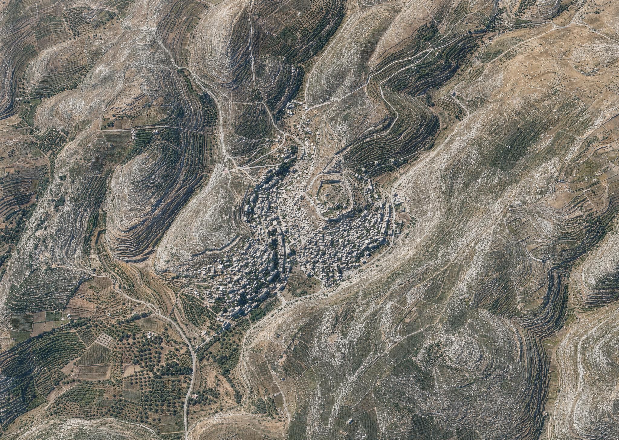 Es-Salt and its surroundings. View toward the east.