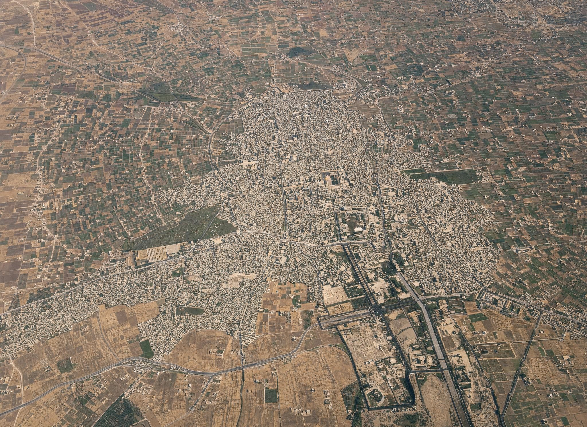 Damascus and its garden land. View toward the west.