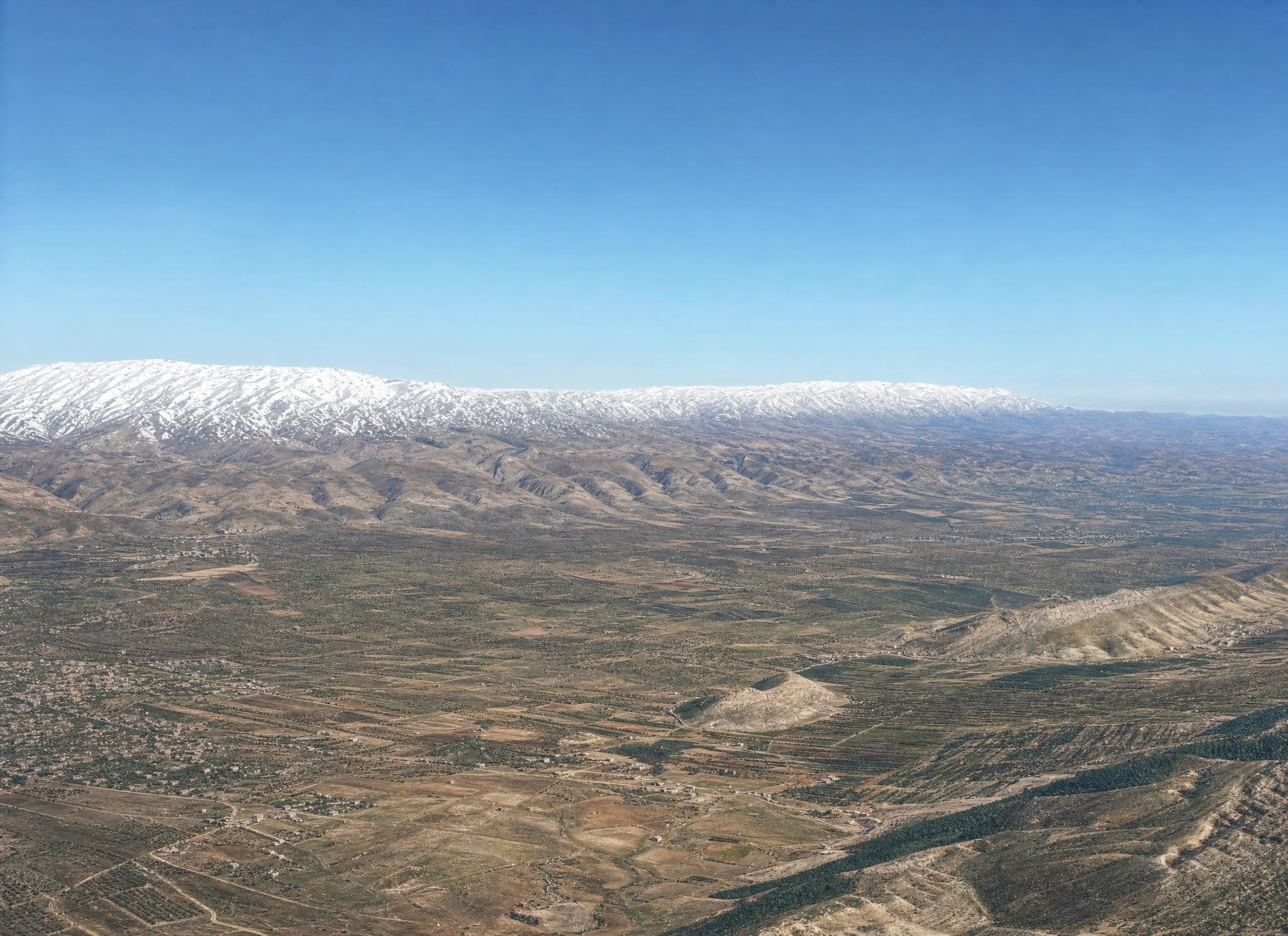 The Leontes Valley I and Lebanon. View toward the south.
