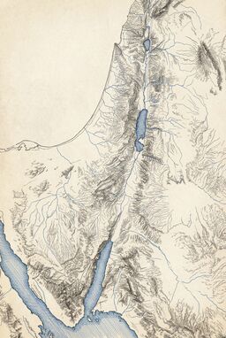  A technical masterpiece: terrain drawn like an architectural plan — contour lines in ultra-thin black or navy, rivers shown as fine blue channels, with tiny, perfect crosshatch shading on slopes — evoking maps as art objects.