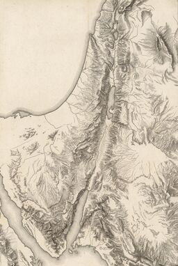  A map drawn like an 18th-century scientific engraving—ultra-fine black ink lines forming precise hills and valleys, crosshatching for depth, clear coastline lines. Detailed but clean.