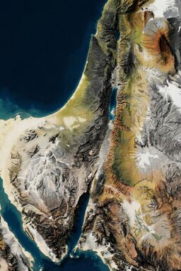  A stark black-and-white relief map — no unnecessary shading — just sharply rendered valleys and ridges, relying on shadow play for topographic depth. Looks like a high-end art print more than a traditional map. Use color sparingly to indicate water. Add additional naturalistic color.