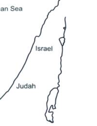Simple flat, one-color Bible activity map with dark navy-black linework and labels on an unprinted white surface. No visible city or mountain labels are present in the cropped image.
