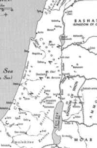 Monochrome Hammond-style map with white land, gray water bodies, dark linework, and mixed upright and italic labeling.