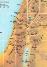 The map combines pale cyan water, dark brown labeling, white graticule lines, and hypsometric elevation tints ranging from light yellow-tan through orange-brown to darker brown.