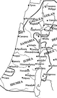 Monochrome flat map with white ground and black labels, point symbols, coastlines, boundaries, rivers, and route/boundary linework.