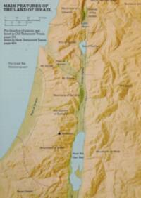 Relief-model terrain combines shaded hypsometric tints with pale blue-green water, fine drainage lines, and black dashed boundary lines.
