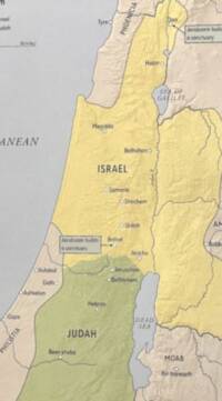 Full-color flat regional map with digital shaded relief, pale gray water, muted yellow/green/tan region fills, dotted political boundaries, and dark brown-gray labeling.