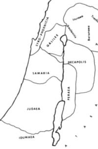 Black-and-white flat map with unfilled regional areas, solid black outlines, and letter-spaced sans-serif regional labels.