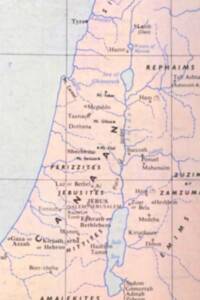 Visible map style combines pale hypsometric land tints with blue hydrography, blue dashed regional linework, and dark serif labeling.