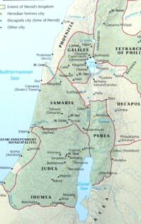 Map uses a muted shaded-relief bare-earth background, pale cyan water, turquoise river labeling, dark gray/black place names, and red-magenta regional boundary lines.