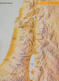 Relief is rendered with warm hypsometric tints and manual shaded terrain; physical feature labels are generally italic, while political/cultural region labels are upright all caps and city names are heavier with dot symbols.