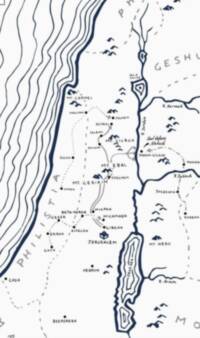 Flat two-color hand-drawn style with dark navy linework and labels, pale gray regional lettering, and dotted or dashed gray routes and boundaries on an off-white background.