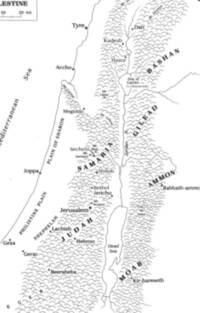Monochrome flat atlas map using white/unprinted land and water, dark gray-black serif labeling, gray linework, and dense repeated curved hill symbols for relief.